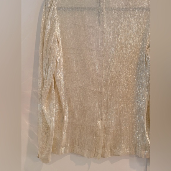 Forte Forte Champagne Lurex Unlined blazer SZ 1 (S) NWT - Picture 6 of 11